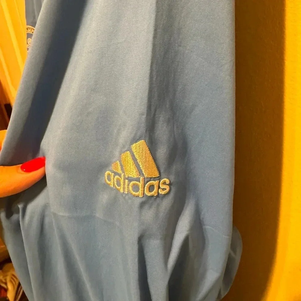 Adidas Men’s Blue Quarter Zip Pullover Size 2XL
